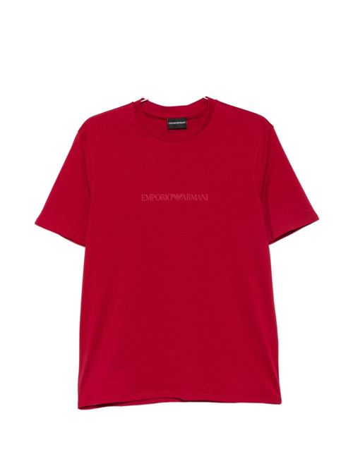 T-shirt uomo Emporio Armani rossa in jersey di cotone Pima EMPORIO ARMANI | EM004583AF13669M5150